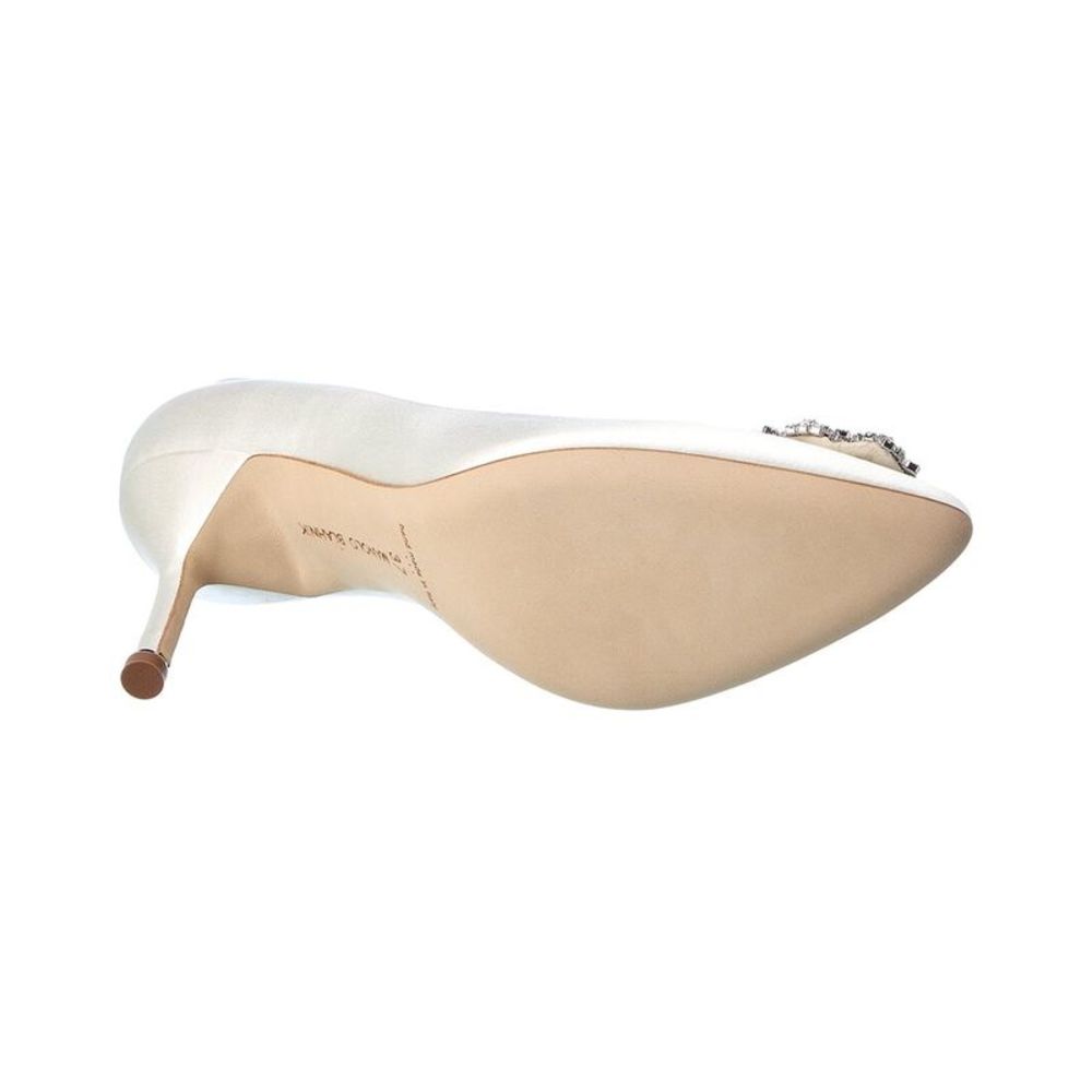 Manolo Blahnik Hangisi 90 Satin Pump - Picture 4 of 5